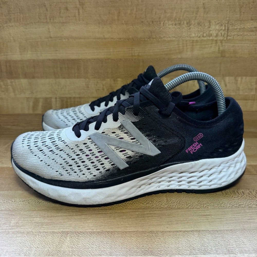 New Balance Fresh Foam 1080v9 Womens Running Shoes Black White W1080BK9 Size 10 - Picture 2 of 7